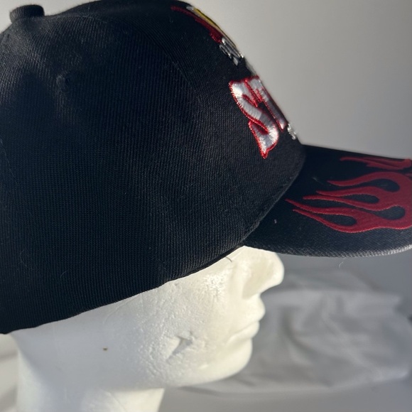 Cap, 0084, Sturgis, rally, black/red flames, 2022 - Picture 4 of 8